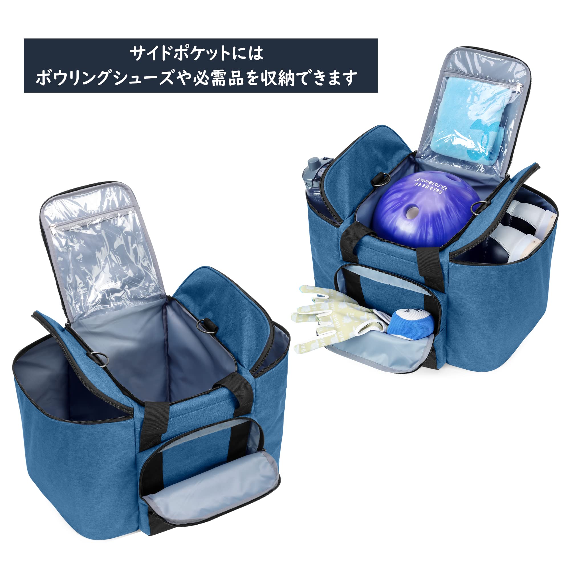 Amazon.co.jp: DSLEAF ボウリング バッグ 1個用 ボーリングバック